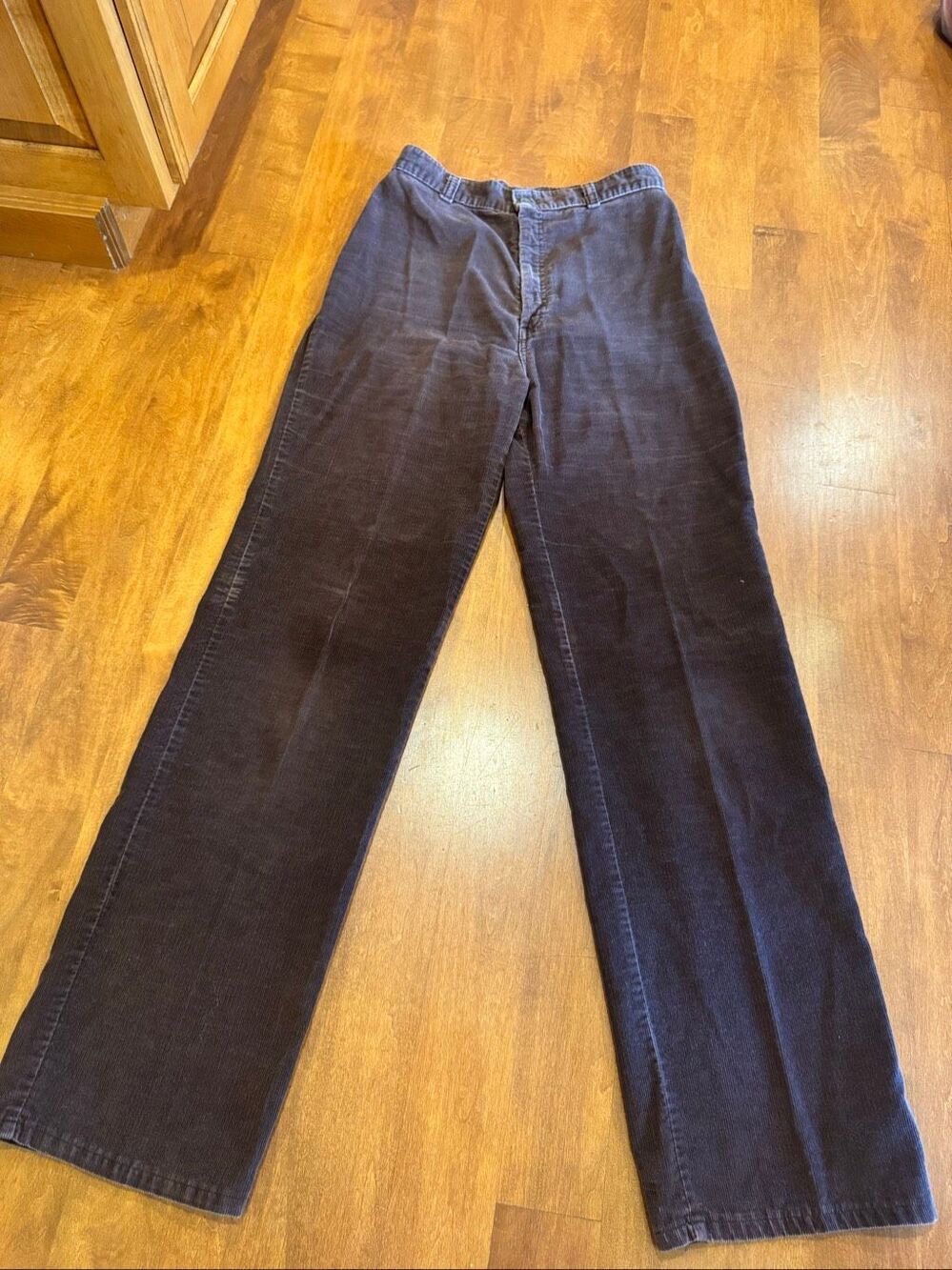 Vintage Levi’s Brown Corduroy Pants High Rise Straight Leg 30x32 USA